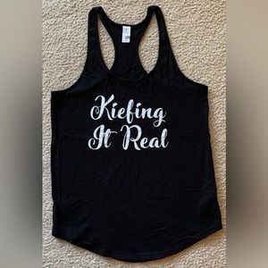 Live 420 Kiefing it Real Black Tank Top
